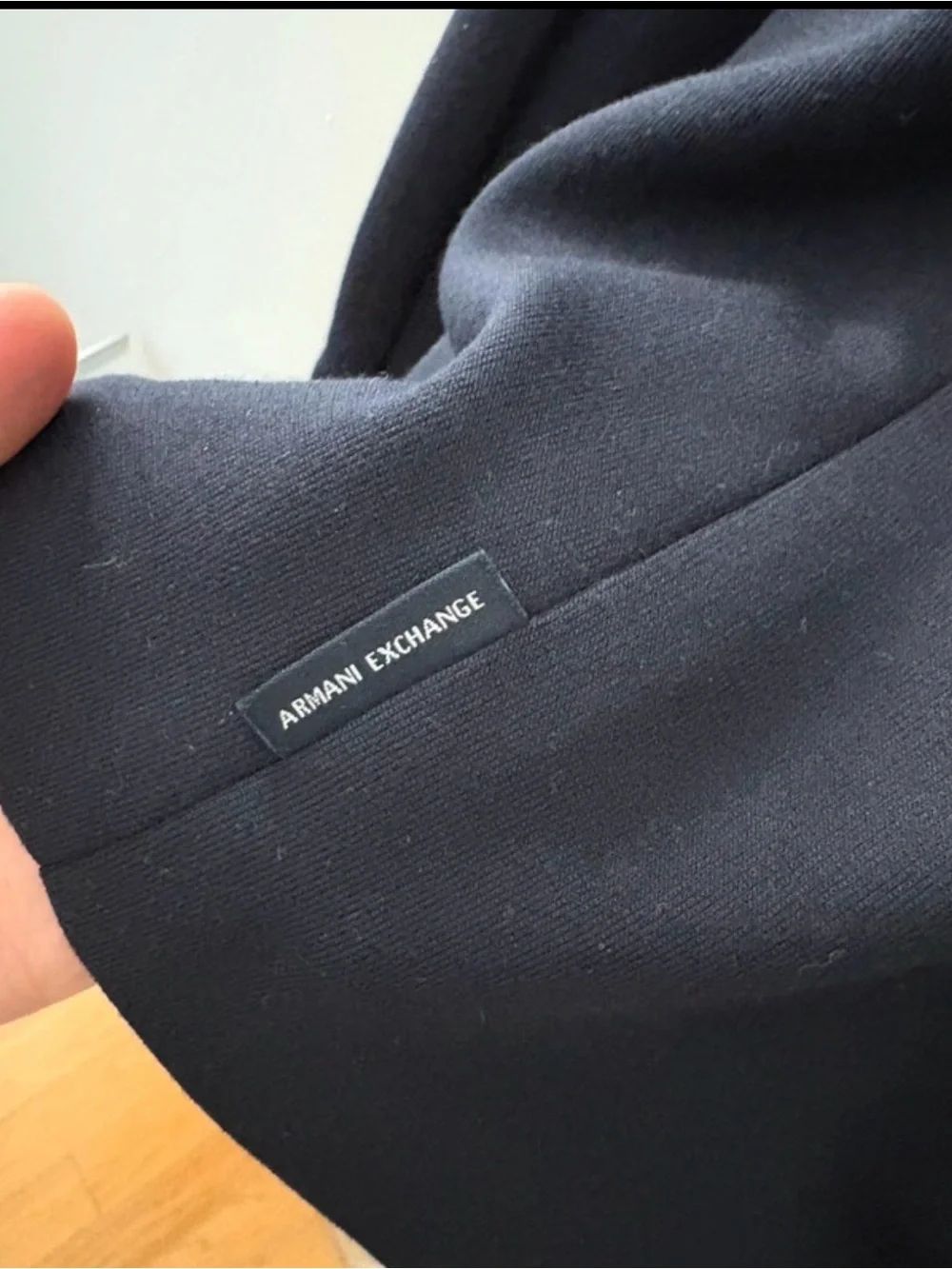 Armani Exchange A|X Hybrid Zip Blazer Jacket Black Size S